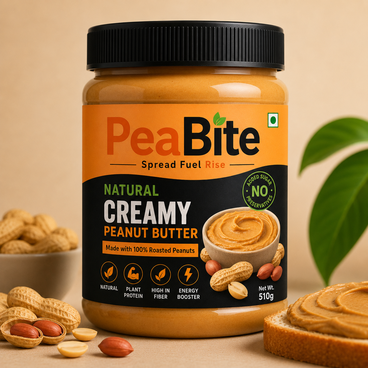 PeaBite Natural Creamy Peanut Butter